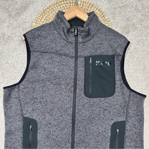 SOLD | Kuiu Men’s Base Camp High Loft Sweater Fleeve Vest Full Zip in Gray - Picture 3 of 12